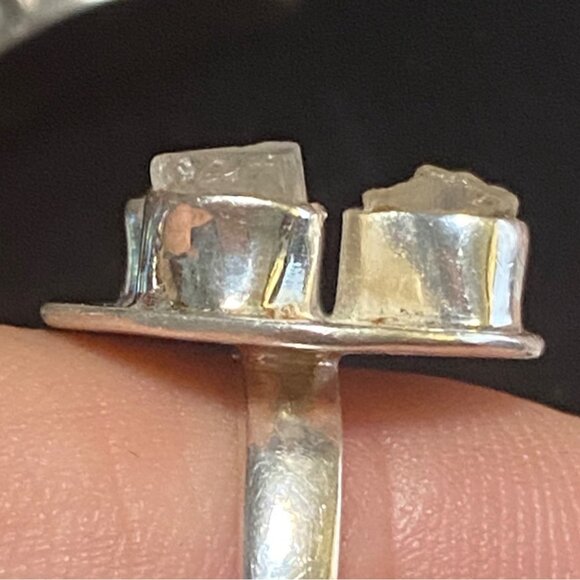 Ring Size 7 Moonstone Sterling Silver 925 Women Semi-Precious Stone - Picture 4 of 5